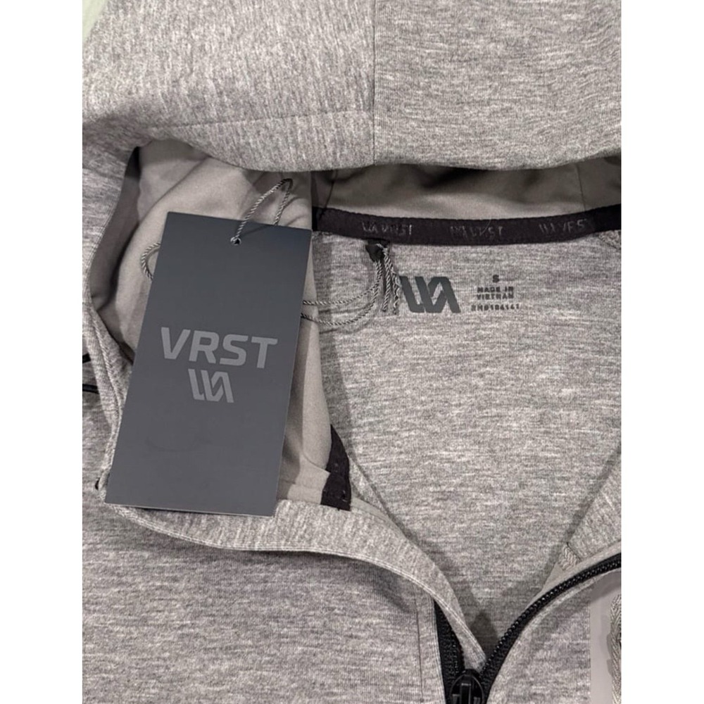 Men's‎ VRST Gray Pinnacle Fleece Full Zip Hoodie Athletic Jacket - Small - Picture 5 of 7
